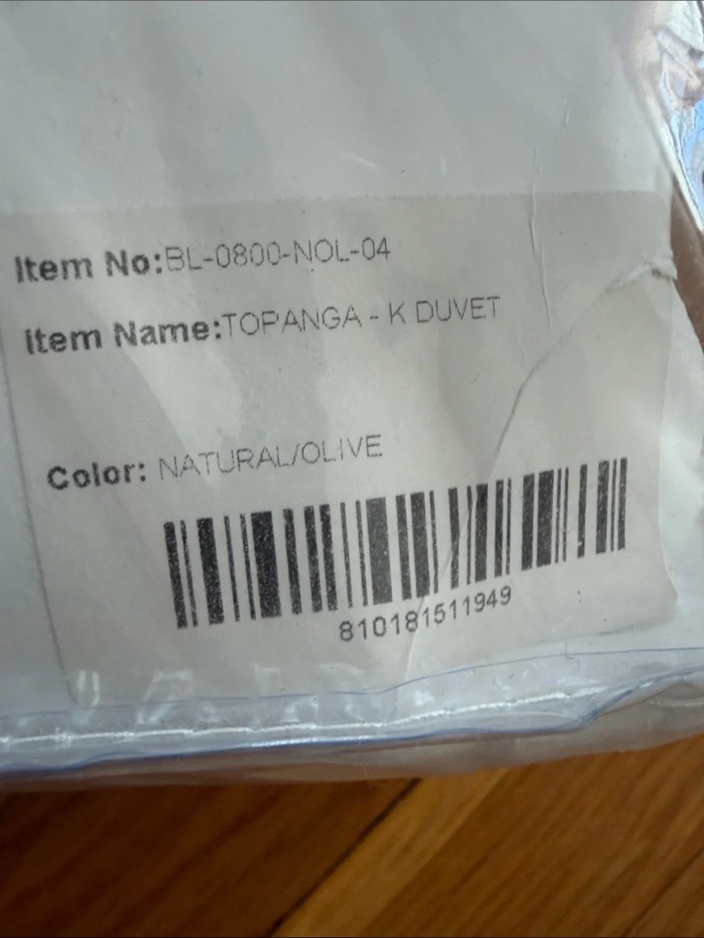 $699 POM POM At Home topanga King Duvet Cover natural/olive 100% Linen New